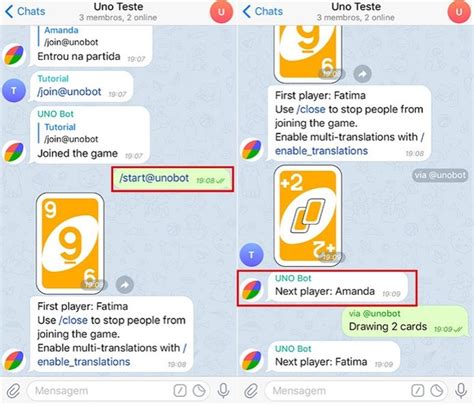 Telegram bot UNO Bot — @unobot.